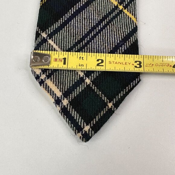 Campbell Dress Tartan Plaid Tie By Lochcarron 100% Wool Mens 56"x3" - Picture 6 of 7